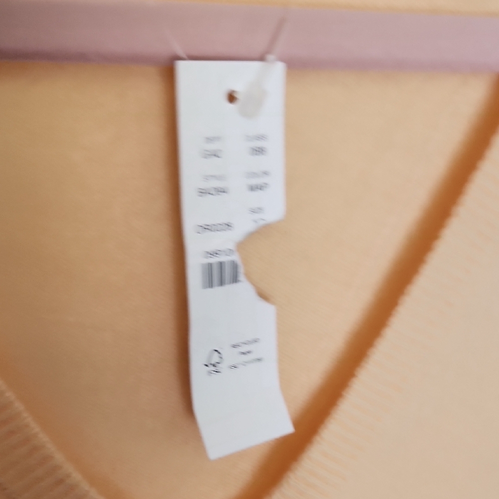 J. Crew V-Neck Sweater - Warm Apricot - Picture 4 of 5